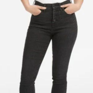 Everlane Stretch High-Rise Skinny Button Fly